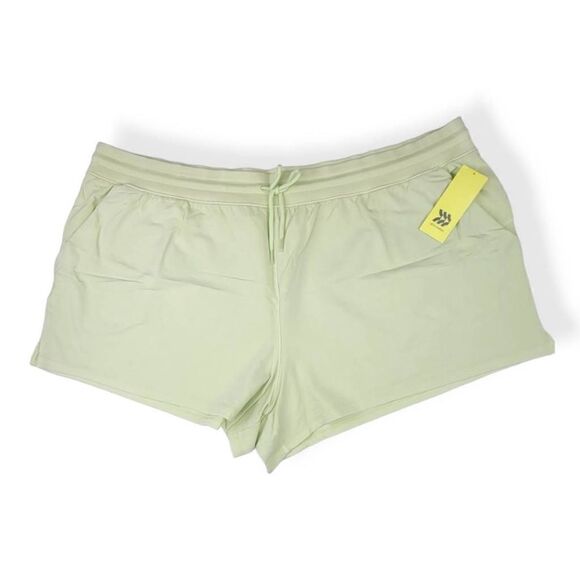 All In Motion French Terry Sage Green Shorts 3X - Picture 1 of 3